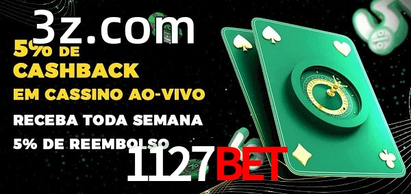 Promoções do cassino ao Vivo 1127BET